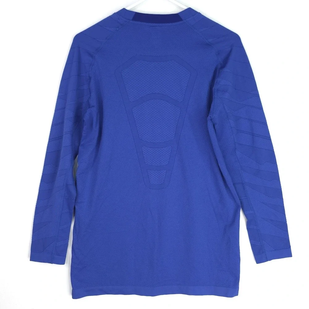 Nike Shirt Mens‎ Large Blue Long Sleeve Pro Combat Fitted Performance Stretch